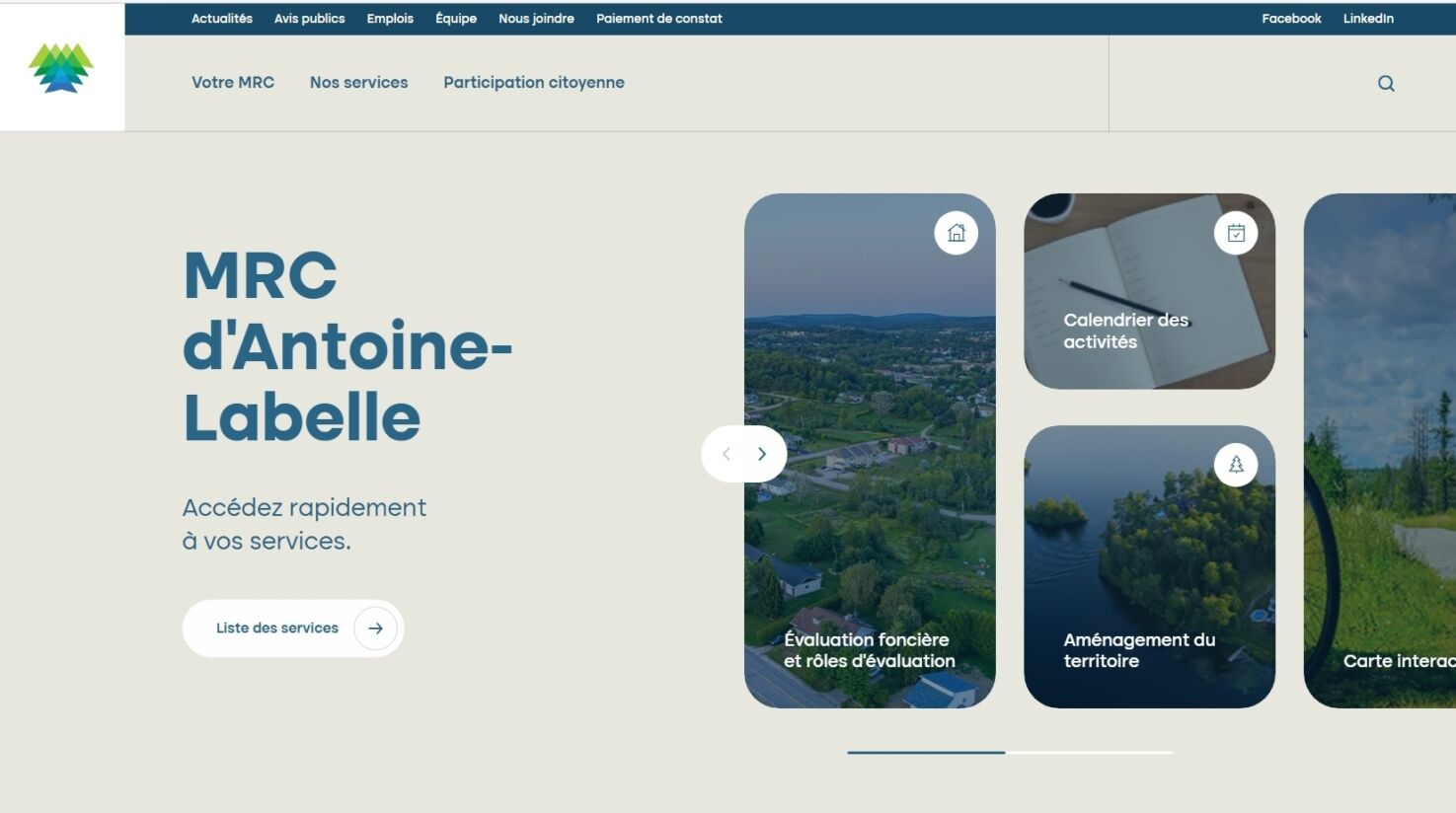 MRC d'Antoine-Labelle/site web