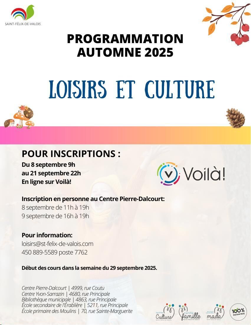 Saint-Félix-de-Valois/Automne 2025