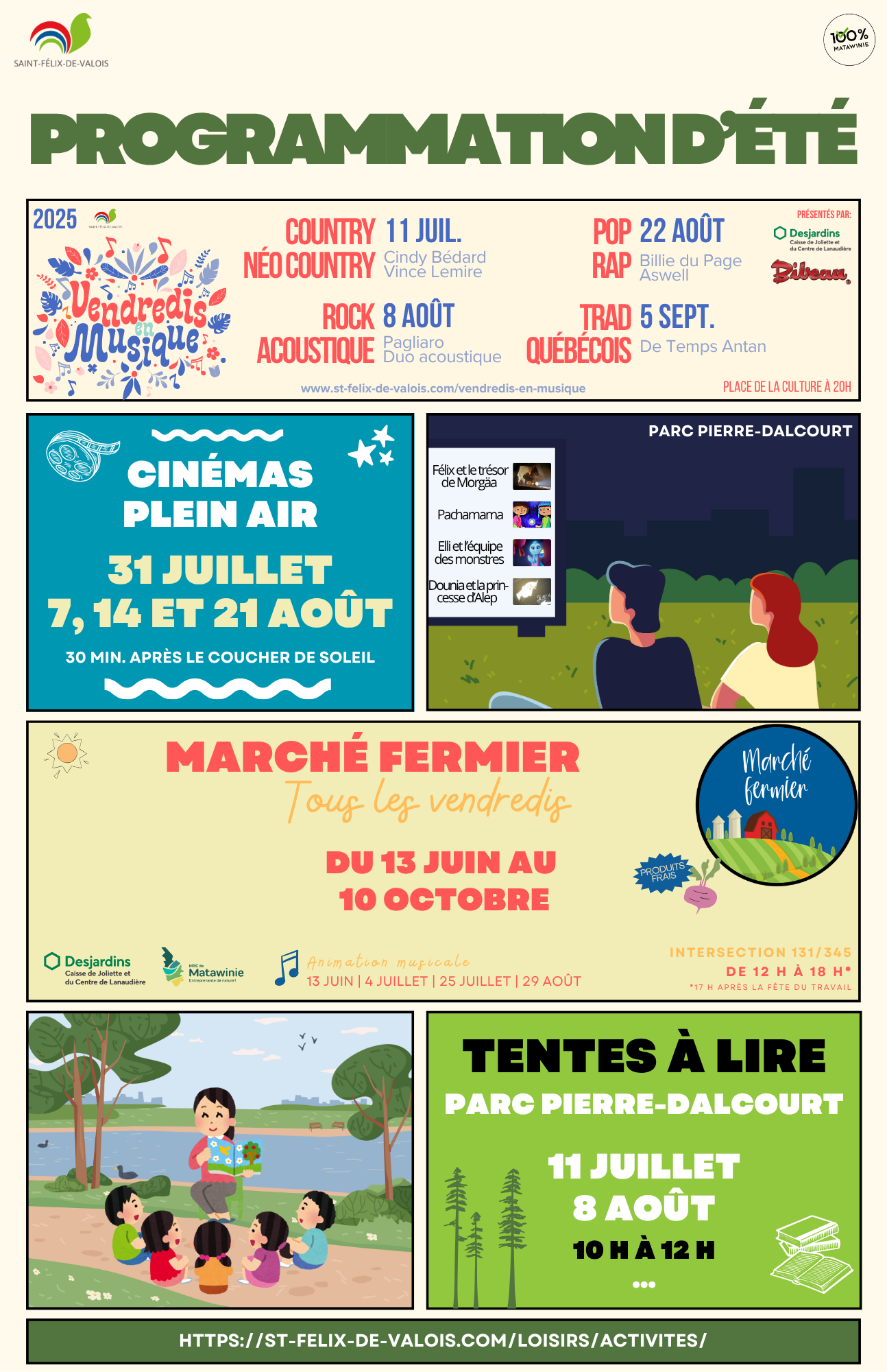 Saint-Félix-de-Valois/Programmation été 2025