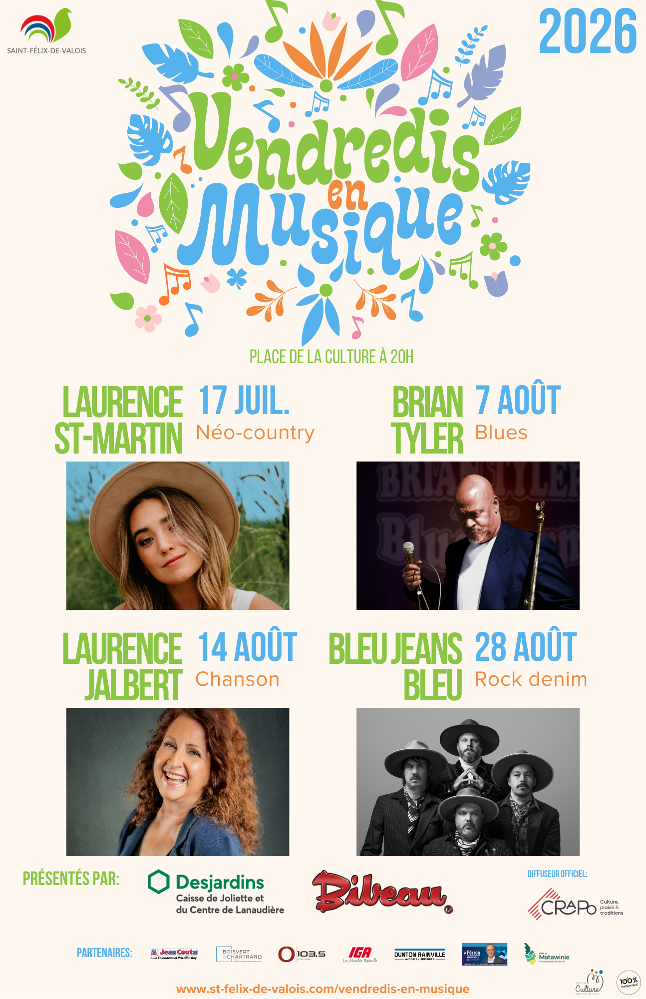 Vendredis en musique 2026