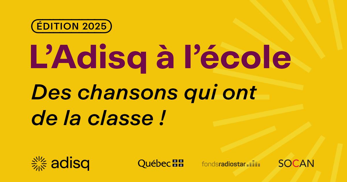 L'Adisq à l'école