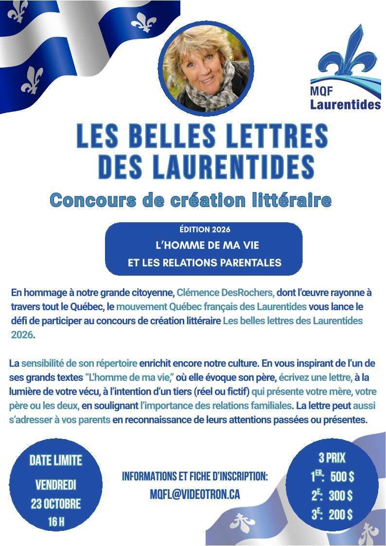 Les Belles lettres des Laurentides 2026