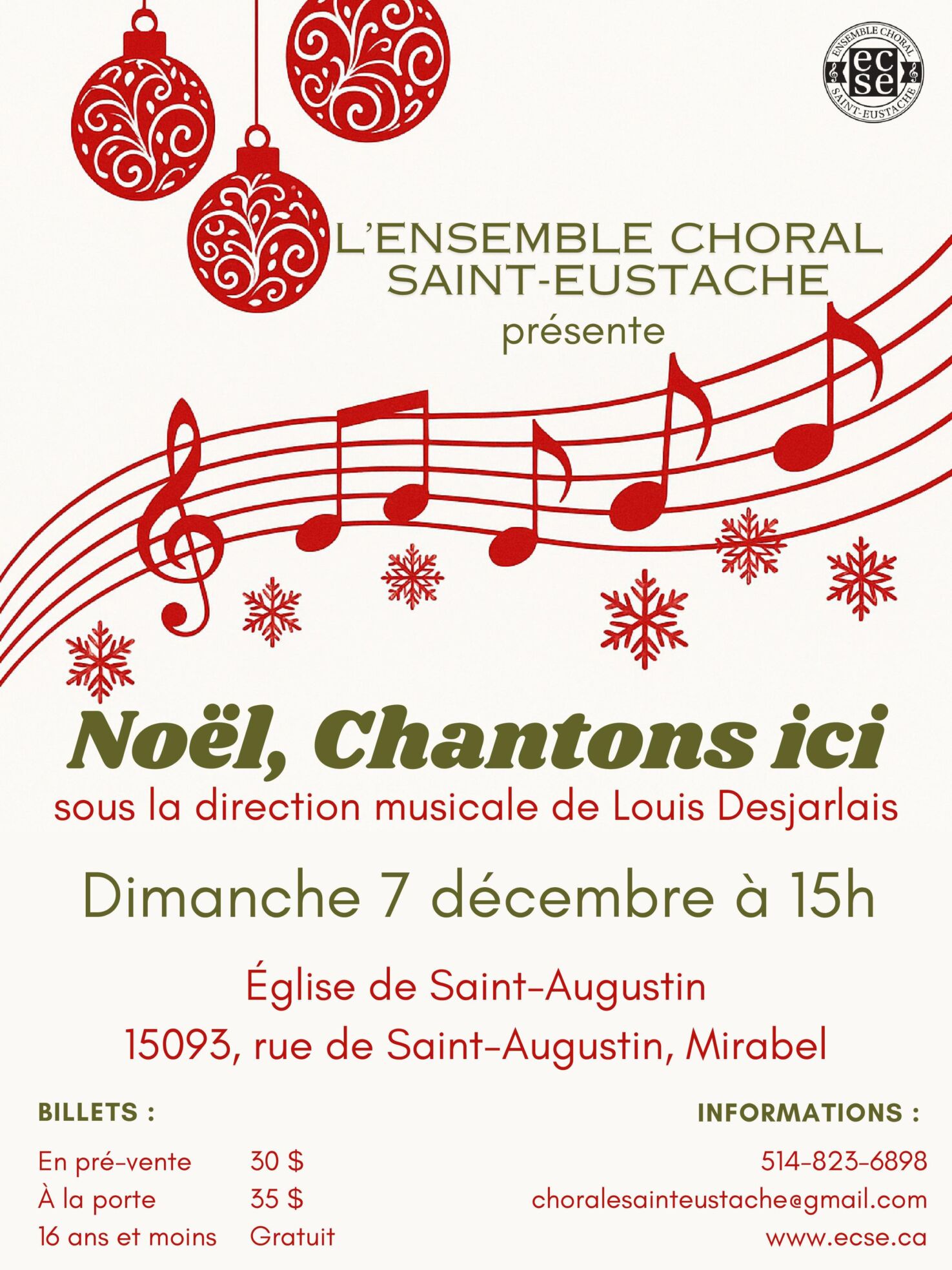 ECSE/Concert de Noël 2025