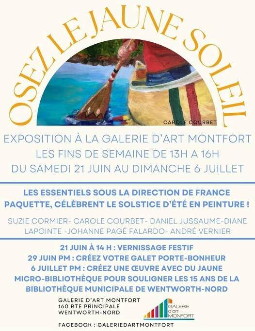 Galerie d'art Montfort/Été 2025