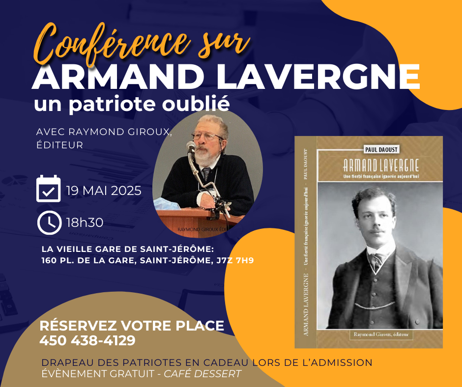 Raymond Giroux/Conférence sur Armand Lavergne