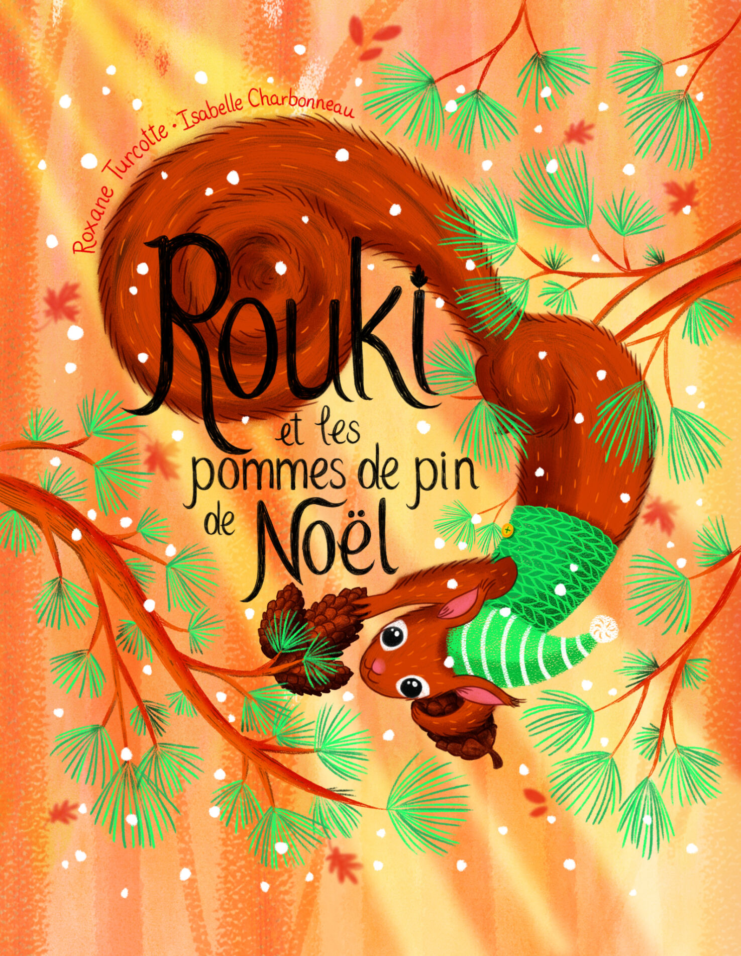 Rouki et les pommes de pin de Noël