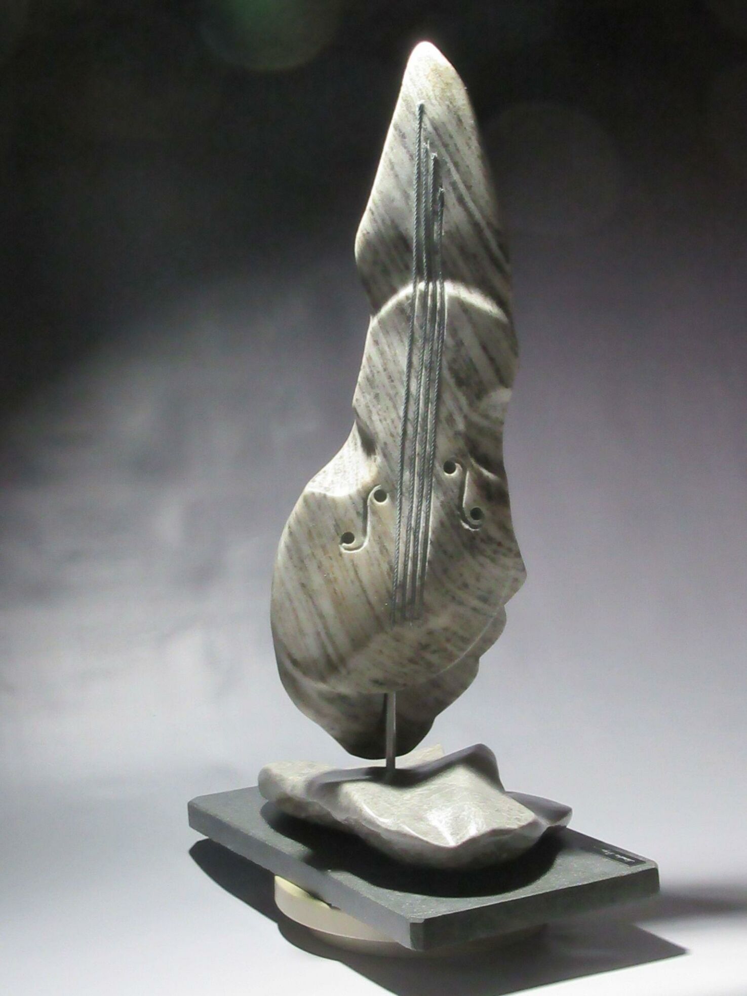 Frisson musical Albâtre granit aluminium acier galvanisé 13,5 X 7 X21po