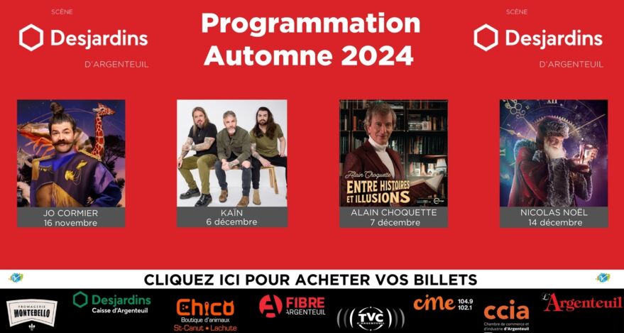 Pub Scène Desjardins d'Argenteuil/Automne 2024